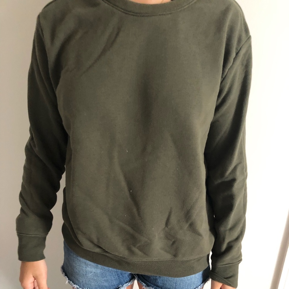 A army green sweatshirt